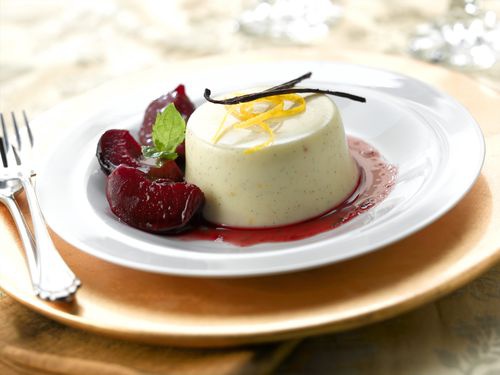 Panna cotta à la sauce aux amandes