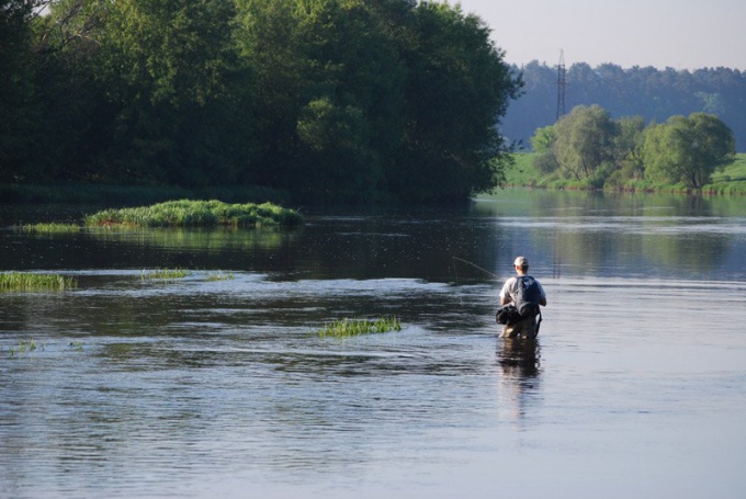 Pêche sur la rivière