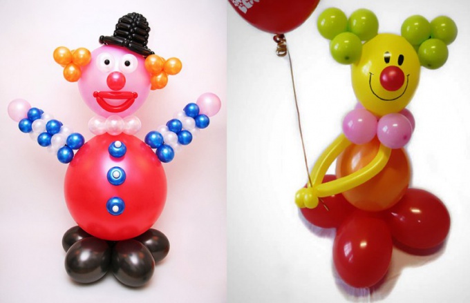 Comment faire un clown de ballons propres mains 